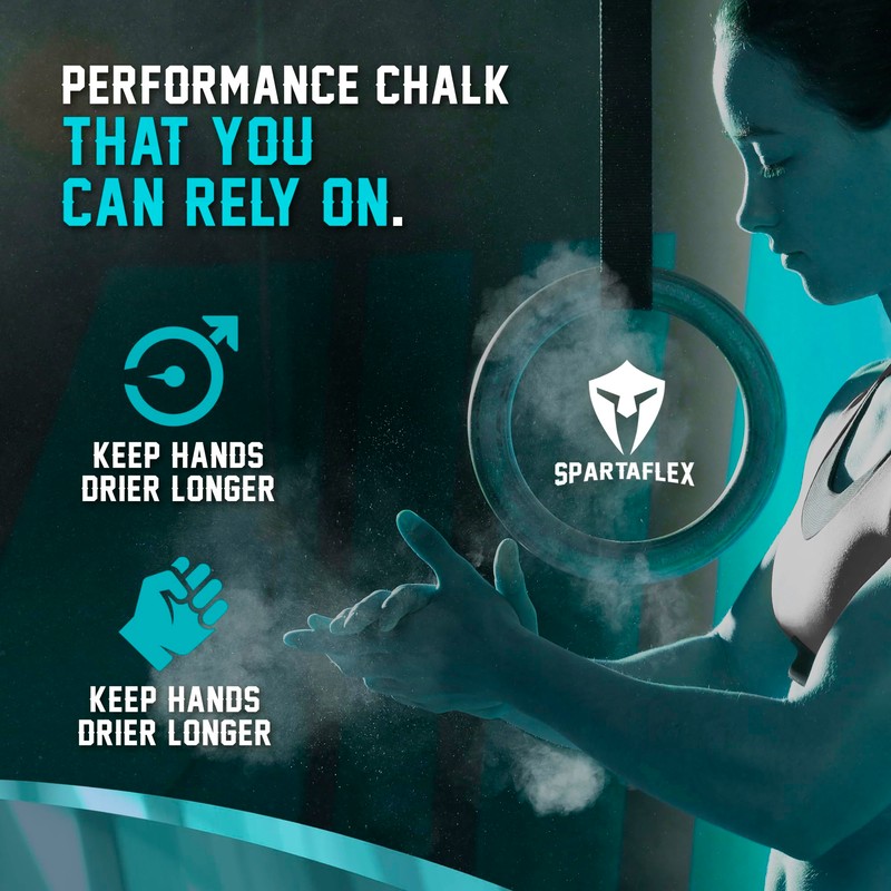 Rock Climbing Chalk Ball - SpartaFlex Gym Chalk for Weightlifting