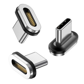 24 pines tipo C puntas magnéticas, conector USB C puntas USB C para adaptador magnético USB C (paquete de 3)