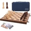 15" Magnetic Chess Set with Foldable Board & Travel Bag