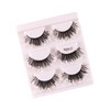 perfk 3 Pairs Luminous False Eyelashes with Sequins, Glitter Eyelashes,
