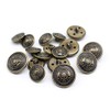 ByaHoGa MB20170 Pack of 14 Bronze Coloured Plastic Buttons 20