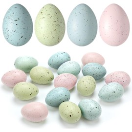 Brand: SiliFine Easter Speckled Eggs 2.4 in Plastic Pink, Blue, Yellow, Light Blue