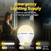 Emergency-Rechargeable-Light-Bulb, Stay Lights Up When Power Failure, 1200mAh15W 80W Equivalent