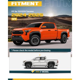 Trumgeta Front Bed MOLLE Panel Fit for 5 Feet Toyota Tacoma 2024-2025 Truck Storage Organizer System