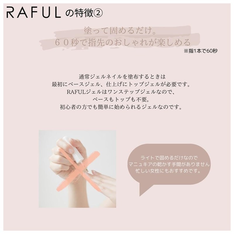 Rooro RF-BSET RAFUL Noody Nail, Popular Colors, 2 Color Set,