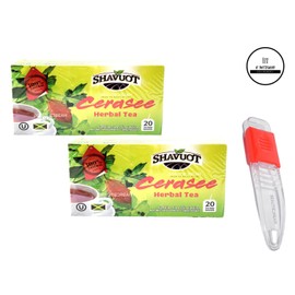 Shavuot Shavuot Jamaican Cerasee Tea 20 Tea Bags Pack of 2 Sealed with ODatzGood Adjustable Measuring Spoon (Pack of 2)