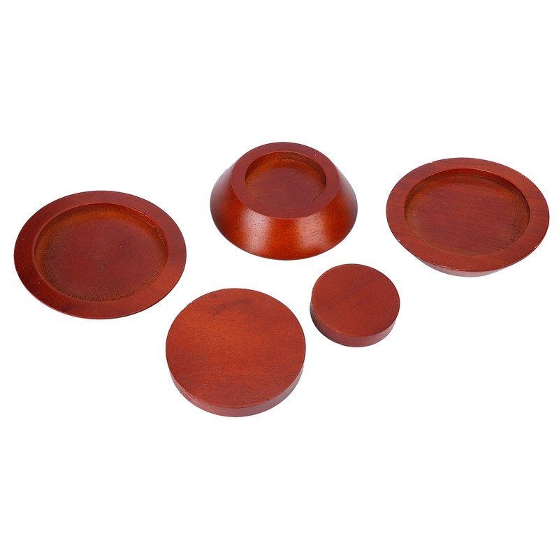 5PCS/Set Non Slip Furniture Leg Mat Wood Risers Lifts Height