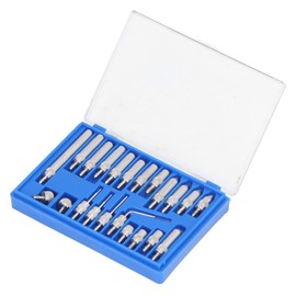 Threaded Point Tip Set, 22Pcs Dial Indicator Points Carbide Probe Test End Tips Indicator Accessory Set with Storage Box 4?48, Dial Indicators