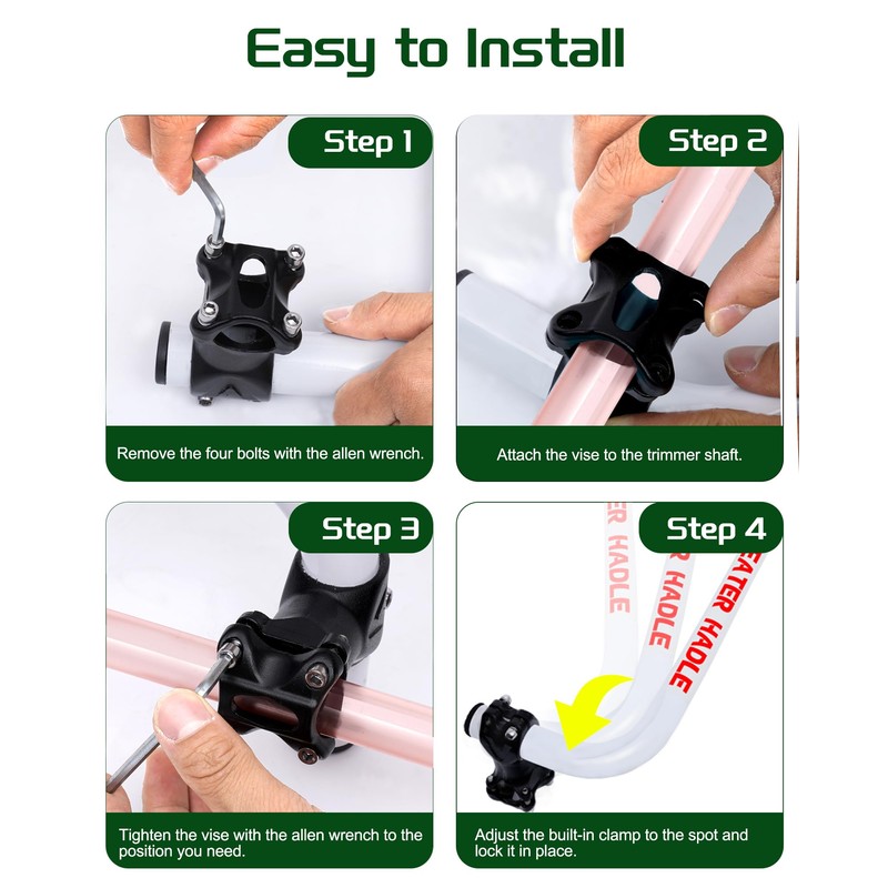 Weed Eater Handle, Ergonomic String Trimmer Grip Extension Back Saver,