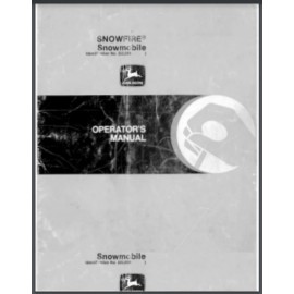 John Deere 1983 John Deere Snowfire Snowmobile Owner Manual 36 pages 222,001
