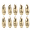 Fishing Weights Sinker Water Drops Copper Fishing Sinker for Coastal