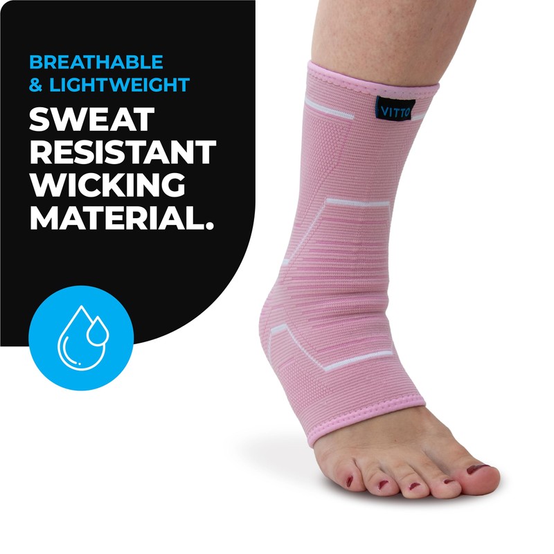 VITTO VITTO Ankle Support for Sprained Ankle, Arthritis, Joint Pain,