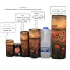Scattering Ashes Urn, Eco-friendly Biodegradable Cremation Urn Scatter Tube (Poppy