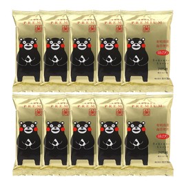 Kimura Nori Gold Kumamon Flavor Seaweed 10 Bags (5 x 7 Pieces x 10 Bags)
