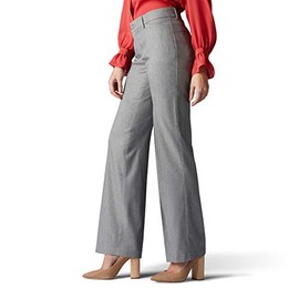 Lee Lee Women's Ultra Lux Comfort with Flex Motion Trouser Pant Ash Heather 14 Short