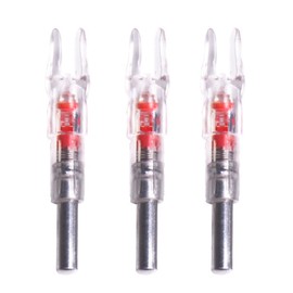 3PCS Lighted Arrow Nocks PC LED Lighted Archery Hunting Shooting Practice Nocks for Arrow Shaft with 6.2mm 6.25mm Inner Diameter Red