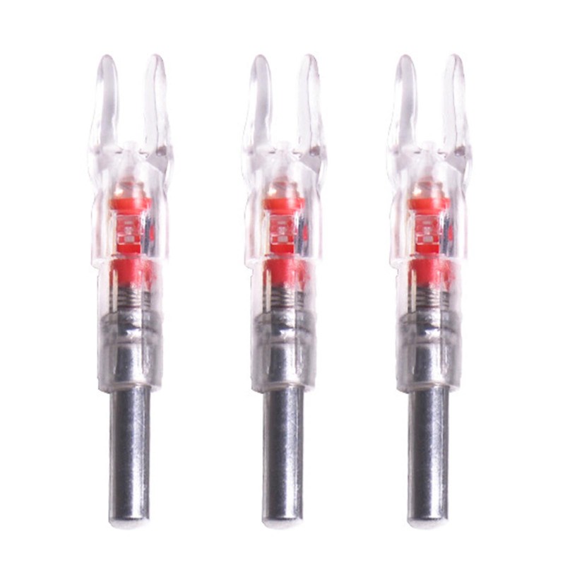 3PCS Lighted Arrow Nocks PC LED Lighted Archery Hunting Shooting