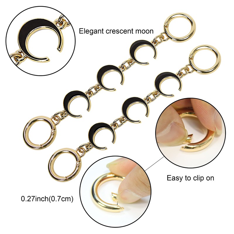SONGKISSZQ Purse Strap Extender,Bag Extender Chain,Purse Chain Extender for Purse