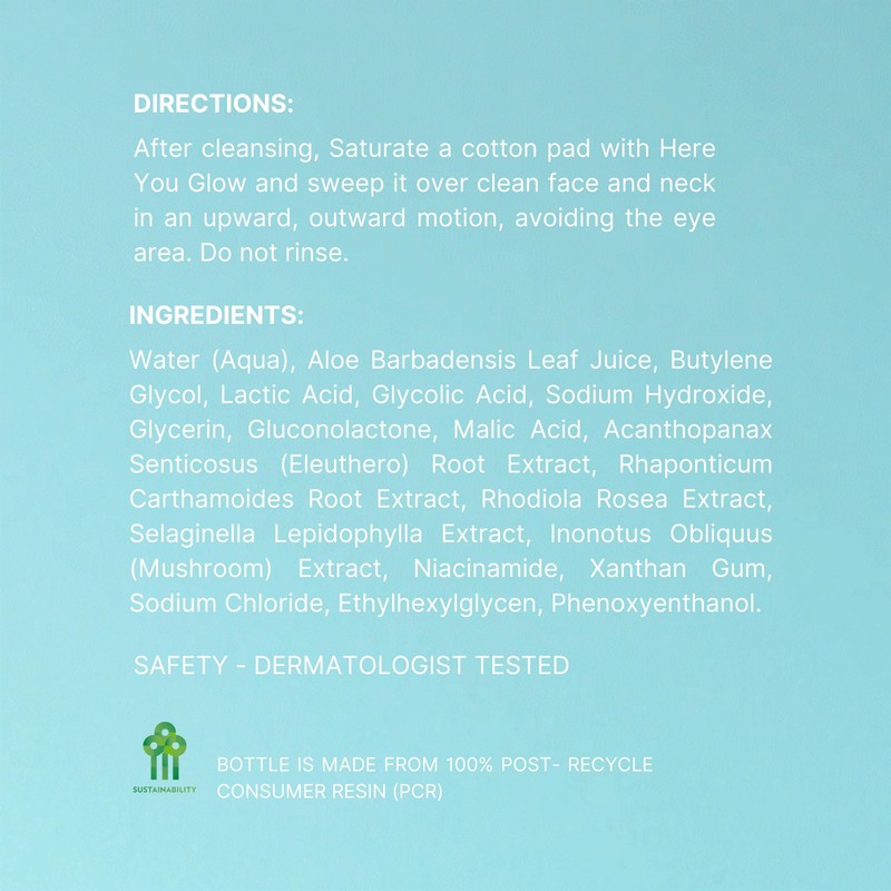 Nu Skin Here You Glow Face Exfoliator Toner | Toner