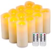 Enpornk Flameless Candles Flickering LED Candles Set of 12 (D:2.2"