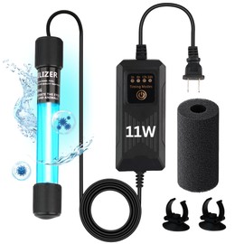 11W UV Light for Aquariums with 4 Timer Modes | UV-C Light for Sump Filters, Top & Bottom Filter Boxes, External Filter Chambers, Hang-On-Back Filters & Small Ponds – Keeps Fish Tanks Clear & Healthy