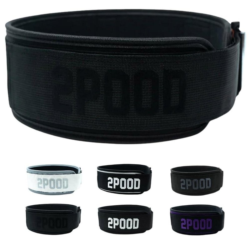2POOD 4인치 역도 벨트 | CrossFit 너비로 지지력, 유연성, 쉽게