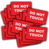 25-Pack - Do Not Touch Safety Vinyl Sign Stickers -