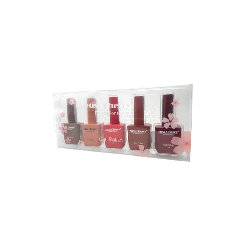 Miss Cherry Gel Polish Base Semipermanente Uvled 5pz 15ml
