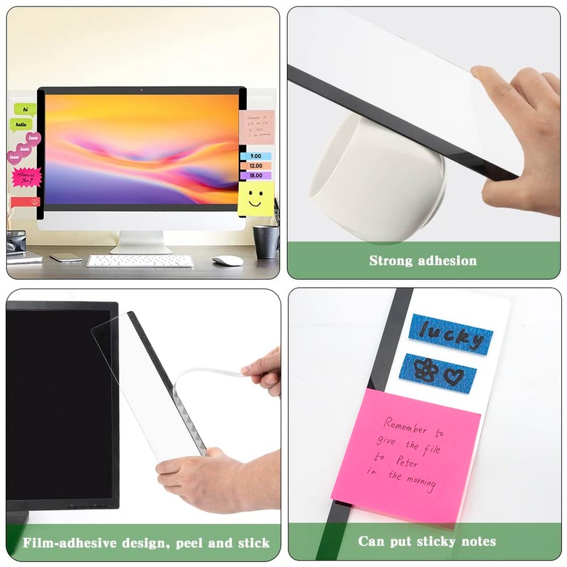 Office Desk Accessories 2pcs Computer Monitor Memo Board Message Board