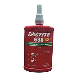 Loctite 638 Green High Strength Retaining Compound, 250 mL Bottle