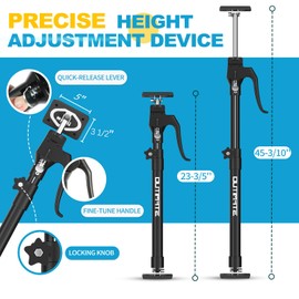 OUTIMATE Third Hand Support Pole Heavy Duty, Cabinet Jacks for Installing Cabinets with 200 LBS Capacity and Expand from 23-3/5 to 45-3/10 IN, 2-PC
