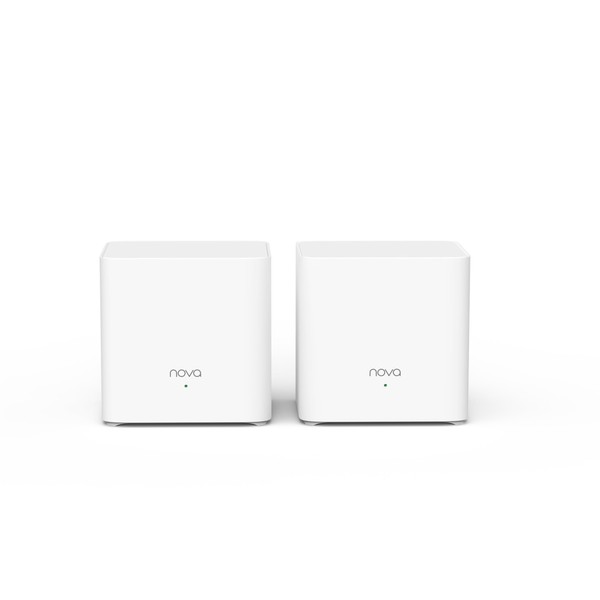 Tenda Nova AX1500 Whole Home Mesh Wifi 6 System, Up to 3200sq ft Coverage, Dual-Band Wifi Mesh with 2 Gigabit Ports, Compatible with Alexa, Parental Control and Easy Setup（MX3）2-Pack