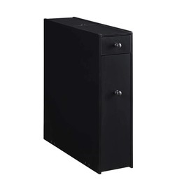 Proman Products ZLM46002 Bathroom Cabinet, 6 1/4" W x 19 3/4" D x 22 ¾ H, Black