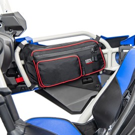 KEMIMOTO X3 MAX Rear Door Bags, Door Bag Storage Tool Bag Compatible with 2017-2025 Can-Am Maverick X3 MAX X RS DS MR RC Turbo R RR, 1 Pair, Red