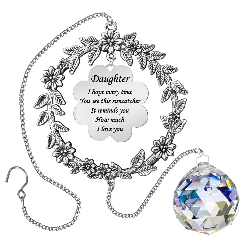 Peili Suncatcher: Crystal, Metal Daughter Gift for Multiple Occasions (Valentines