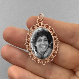 Rose Gold Wedding Bouquet Photo Charm Memorial for Bridal Bouquet DIY Kit Add Your Own Picture