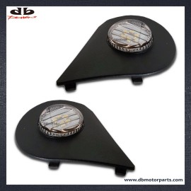 DBMOTOR 2010-2018 Dodge Ram Tow Mirror LED Puddle Lamp - Black