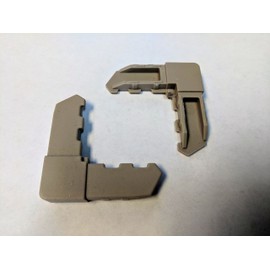 4 Pack - Window Screen Kit w/Aluminum Frame, Corners, Spline, Springs, Pull Tabs, and Screen Mesh (Champagne)