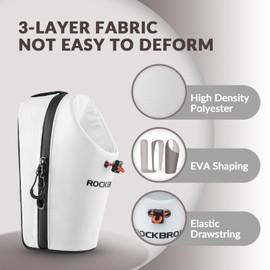 ROCKBROS Bicycle Water Bottle Holder Handlebar Bag Bottle Bag on Handlebar Accessories for E Scooters, Folding Bikes, Mountain Bikes, Road Bikes in White