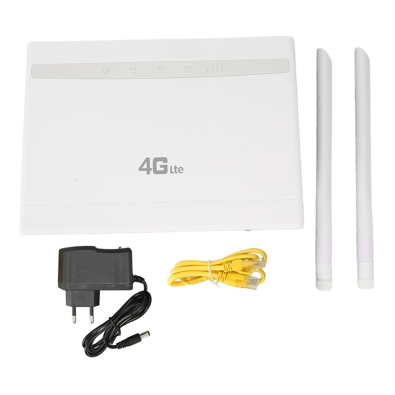 4G CPE Router 4 Antennas 3 Internet Interfaces 300Mbps Wireless