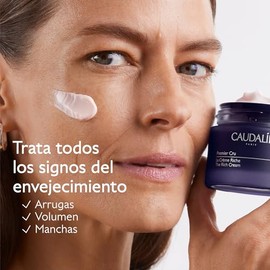 CAUDALIE Premier Cru La Crema Rich con Ceramidas Barrera Cutánea 50 mL | La Crema Rich corrige todos los marcadores de la edad y repara la barrera cutánea.