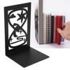 4Pcs Metal Book Ends Orderly Storage Arbitrary Adjustment Smoother Edges