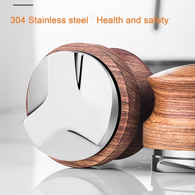 Joyeee Espresso Tamper with Solid Wood Handle, Manual Coffee Powder