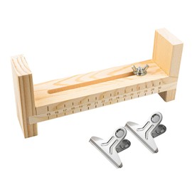 lygchii Wood Paracord Jig Bracelet Maker, Adjustable Bracelet Making Kit, U Shape Clear Scale Bracelet with 2 Clamp for Bracelets Necklaces Hangings