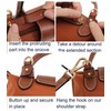 DAFROH Genuine Leather Shoulder Strap Hand Bag Strap Replacement Compatibility