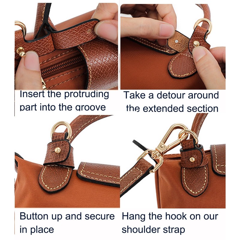 DAFROH Genuine Leather Shoulder Strap Hand Bag Strap Replacement Compatibility