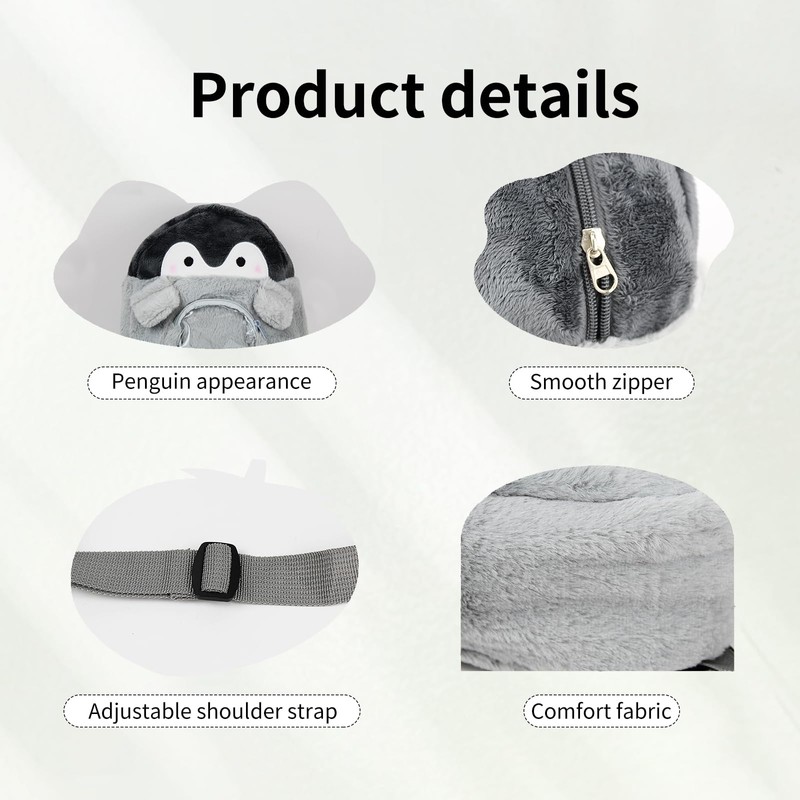 WisePoint Penguin-shaped Mini Backpack Purse, Cute Women's Backpack Purse Small
