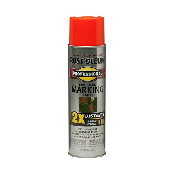 Rust-Oleum Rust-Oleum 266590 Professional 2X Distance Inverted Marking Spray Paint,