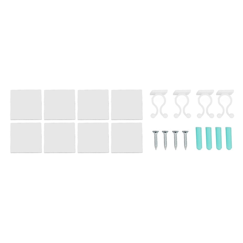 2Pcs Clear Floating Shelf Acrylic Fine Surface Delicate Modern Transparent