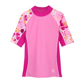 Tuga Girls Seaside S/S Rash Guard (UPF 50+), Fresia, 6/7 yrs